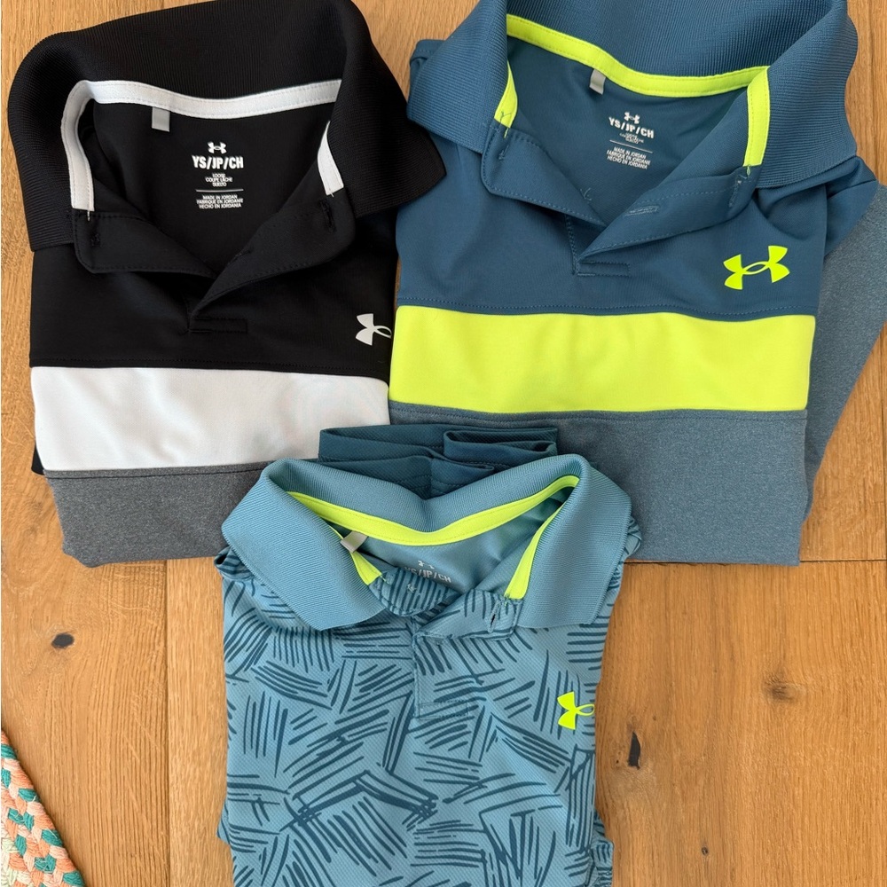 NWOT Under Armour Boys Polo Bundle